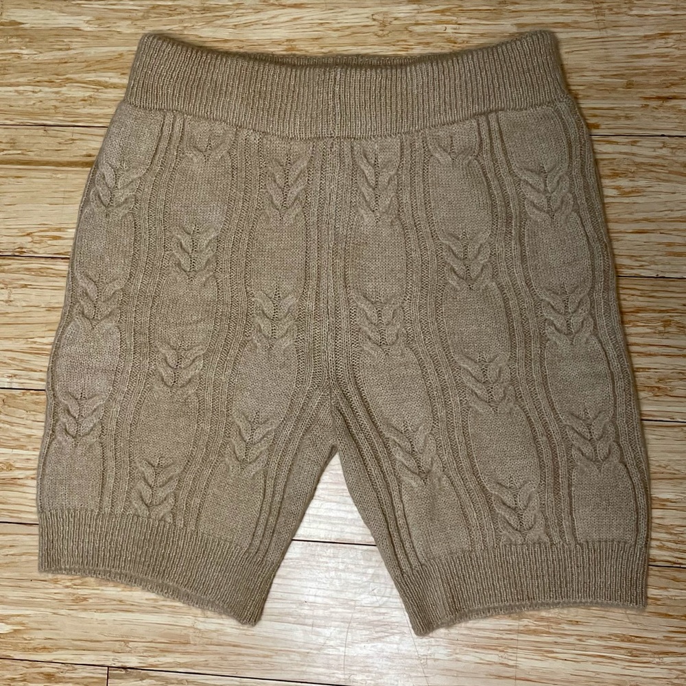 Cable Knit Tan Lounge Shorts ASOS